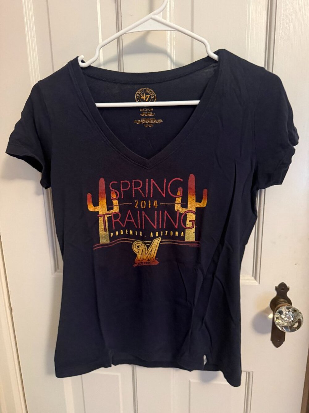 Vintage Milwaukee Brewers 2014 Spring Training T-Shirt – Women's Medium – '47